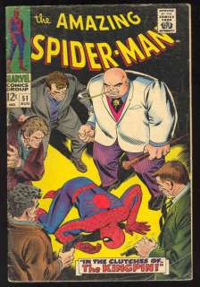 Amazing Spider Man #51, 1967, 2nd Kingpin, VG/VG+  