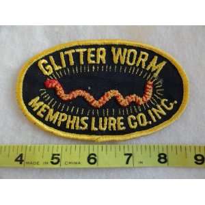  Glitter Worm Memphis Lure Co. Inc. Patch 
