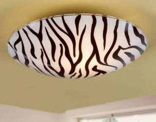 Zebraleuchte Zebralampe Lampe Leuchte Zebra Glas  