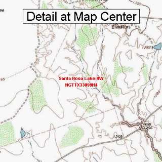  USGS Topographic Quadrangle Map   Santa Rosa Lake NW 