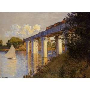   24 x 18 inches   The Railway Bridge at Argenteuil 1