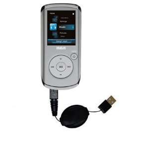 com Retractable USB Cable for the RCA M4102 Opal Digital Media Player 