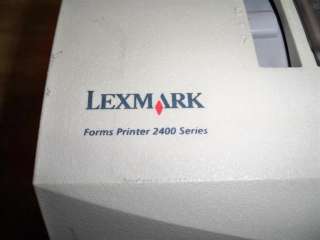 Lexmark 2480 100 USB Dot Matrix Form Printer 510cps  