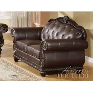  Top Gain Old World Leather Loveseat