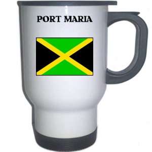  Jamaica   PORT MARIA White Stainless Steel Mug 