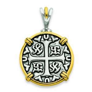  Sterling Silver & Vermeil Chinese Symbols Pendant Jewelry