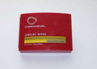 New Connoisseurs Disposable Dry Jewelry Wipes For Gold & Silver Pkg of 