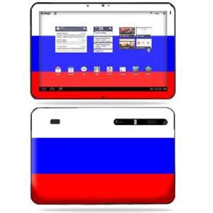   Skin Decal Cover for Motorola Xoom Tablet Russian Flag Electronics