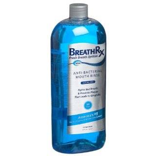 BreathRx Anti Bacterial Mouth Rinse (33oz Bottle), Large Economy Size.
