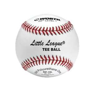 Worth 9 Little League RIF Safety T Ball Baseballs WHITE   RED STITCH 