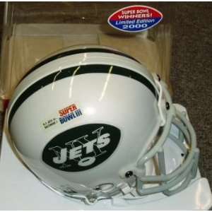  New York Jets Super Bowl III Riddell Chrome Mini Helmet 