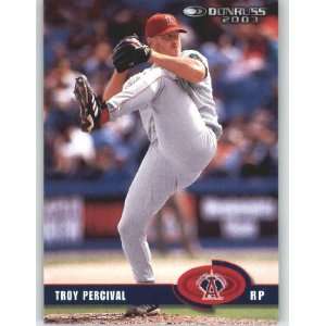  2003 Donruss #83 Troy Percival   Anaheim Angels (Baseball 