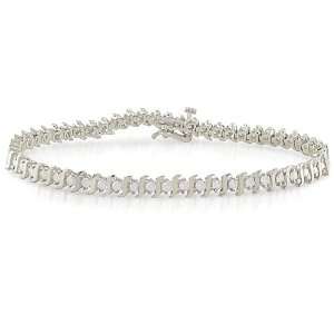  14k White Gold 2ct TDW Diamond Tennis Bracelet Jewelry
