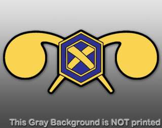  Chemical Corps Insignia Sticker   decal seal emblem logo CBRN branch 