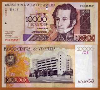 Venezuela, 10000 (10,000) Bolivares 2004 P 85 (85d) UNC  