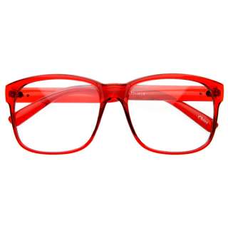 Trendy Nerd Large Fashion Square Basic Reading Clear Lens Glasses 