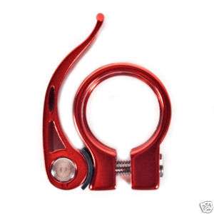 Quick Release Seatpost Clamp RED 34.9mm 6061 550 018  