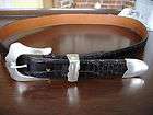Pat Areias Sterling Buckle with Black Alligator Belt   $655 value if 