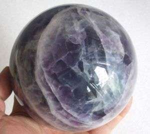 Purple Blue Green Fluorite Crystal Sphere Healing  