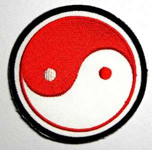 YIN YANG KARATE MARTIAL Patch Embroidered Iron on 112  