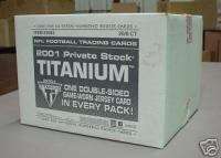 2001 Private Stock Titanium FB 20 Box Case Brees Rookie  