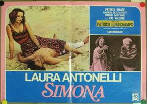 dh97 SIMONA LAURA ANTONELLI orig POSTER ITALY A  