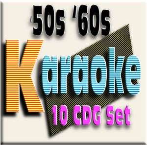 10 cdg lot 50s & 60s All time favorite Karaoke  