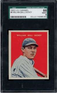 1932 U.S. Caramel #6 William (Bill) Dickey SGC 88  
