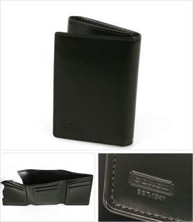  buffalo tri fold leather wallet colors black exterior features smooth