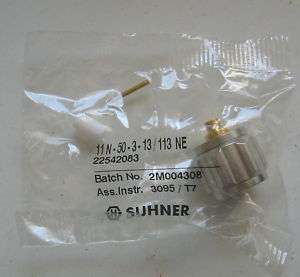 10x SUHNER 11N-50-3-13/113​ N Type Connector Male Cable Terminated RF Microwave 