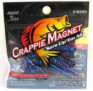 NEW CRAPPIE MAGNET   15 pc PK NEW COLOR  