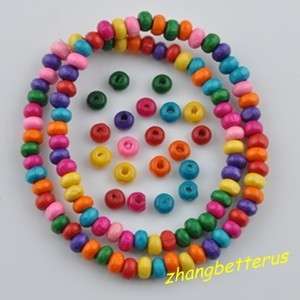 2000 Pcs Mixed Wood Spacer loose beads charms findings 4.5 mm  