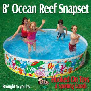Intex Ocean Reef 8 ft. Snapset Above Ground Kids Pool #56453  