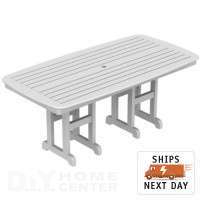 Polywood Nautical 37x72 Dining Table   100% Recycled 845748008297 