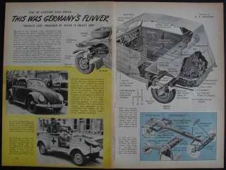 1944 VW Jeep Volkswagen Bug Nazi 1st Beetle pictorial  