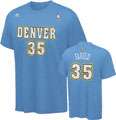 Kenneth Faried adidas Light Blue Name and Number Denver Nuggets T 
