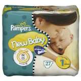 Pampers New Baby Windeln Gr.1 Newborn 2 5 kg Tragepackung, 27 Stück