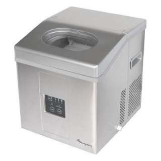 30 lb. Portable Ice Maker in Stainless Steel