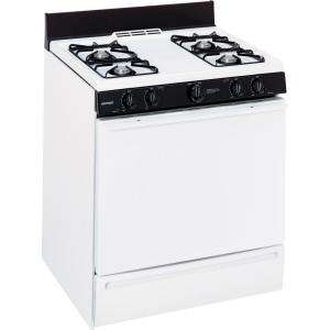 Hotpoint 30 In. Freestanding Gas Range in White RGB508PPTWH at The 