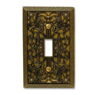Amerelle 1 Gang Antique Brass Toggle Wall Plate 65TAB at The Home 
