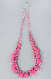 Accessories Boutique The Super Bright Acrylic Necklace in Neon Pink 