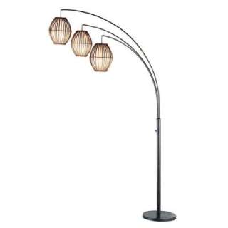 Adesso Maui 82 in. Antique Bronze Arc Floor Lamp 4026 26 at The Home 