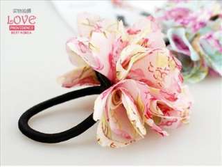 Camellia Flower Hair Tie/Pony Tail Bow for Girls/Women  