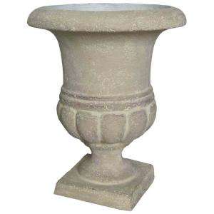 PEBA 13 in. H Cast Stone Italian Urn in Limestone Finish PS5039AL at 