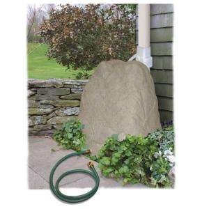 RESCUE 80 gal. Waterstone Rain Barrel with Downspout Diverter 2297 at 