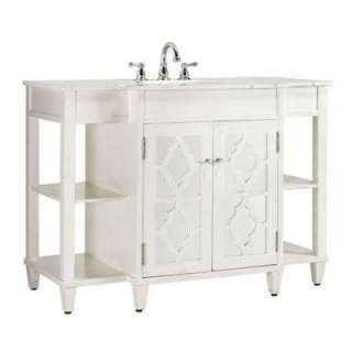   CollectionReflections 35 in. H x 48 in. W Bath Vanity in White Frame