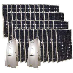 Grape Solar 10,000 Watt Monocrystalline PV Grid Tied Solar Power Kit 