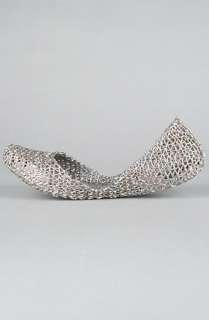 Melissa Shoes The Campana Papel Shoe in Silver Glitter  Karmaloop 