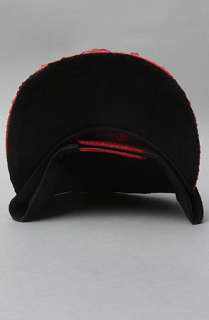 Menaud Sportswear The Miami Heat Snakeskin Snapback Hat in Black Red 