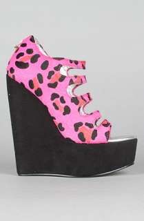 Senso Diffusion The Rush Shoe in Pink Leopard Hair  Karmaloop 